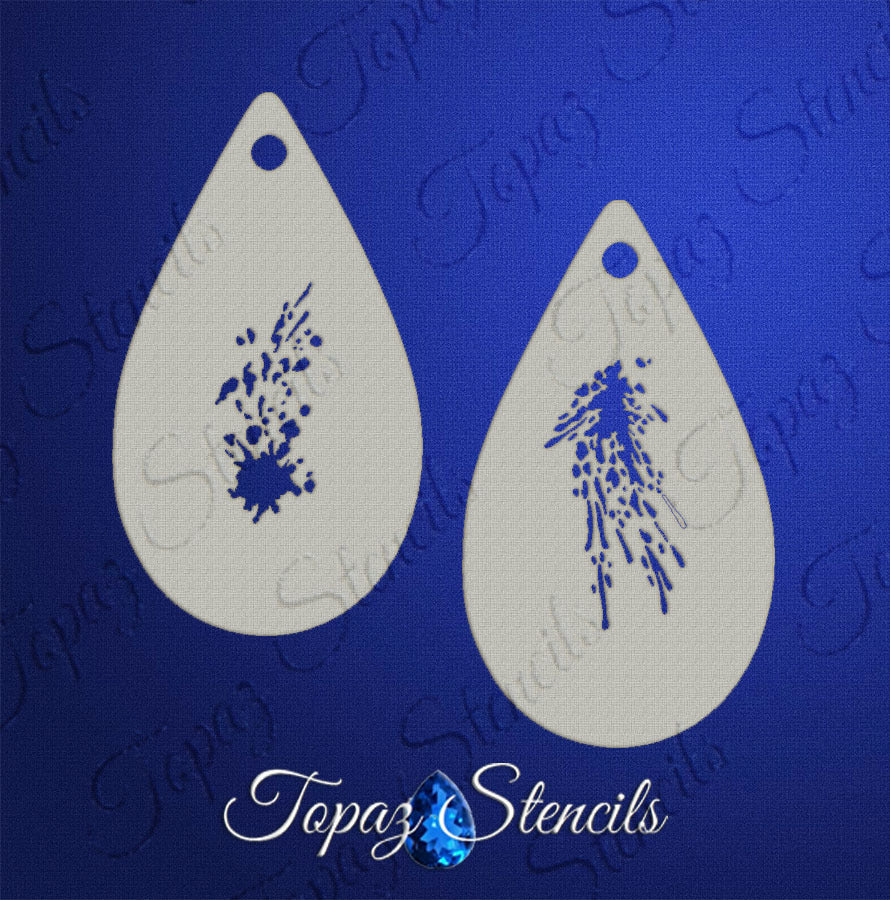T's Splatters stencil