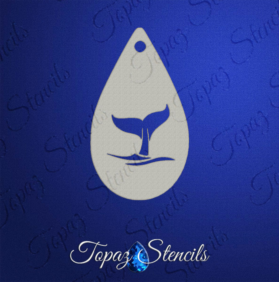 Whale Tail stencil
