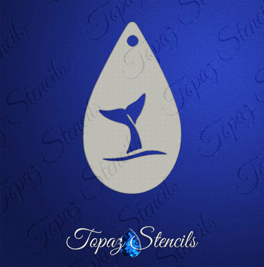 Whale Tail 2 stencil