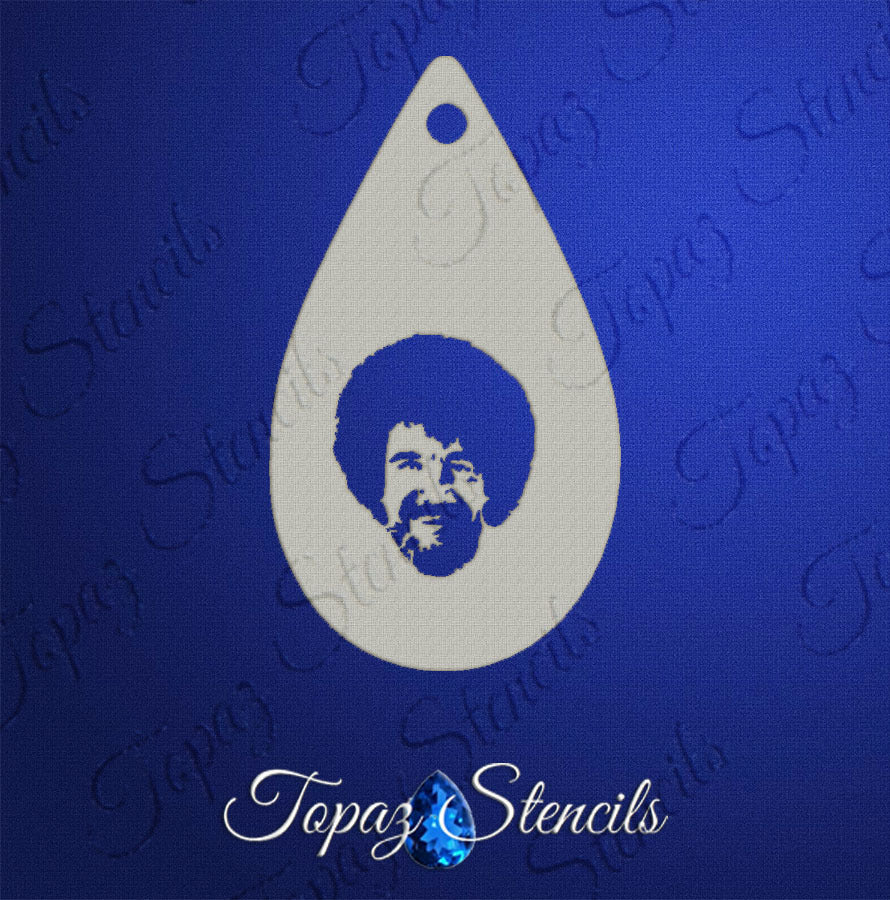 Bob Ross stencil
