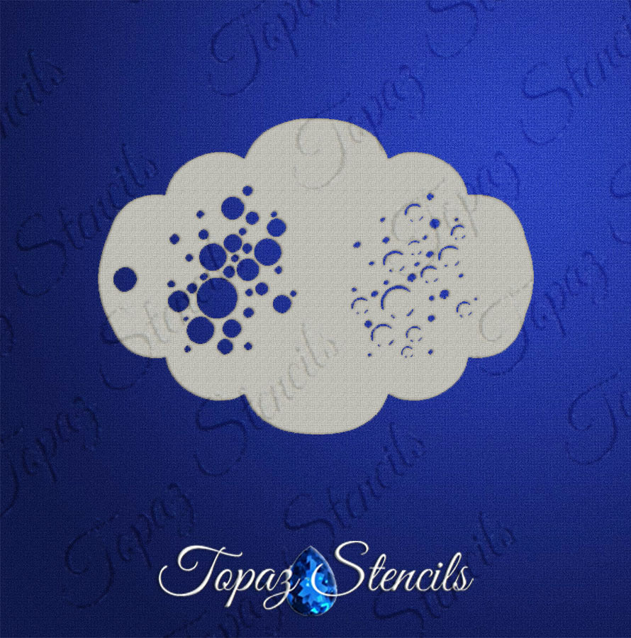 Realistic Bubbles stencil
