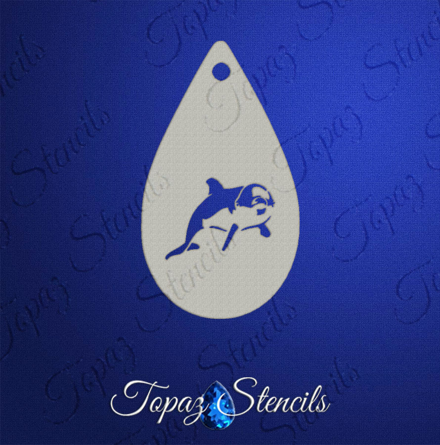 Dolphin stencil