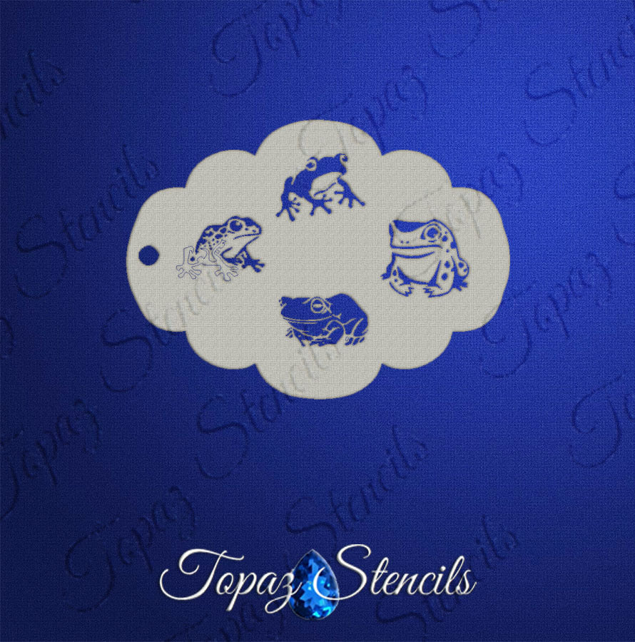 Frogs stencil
