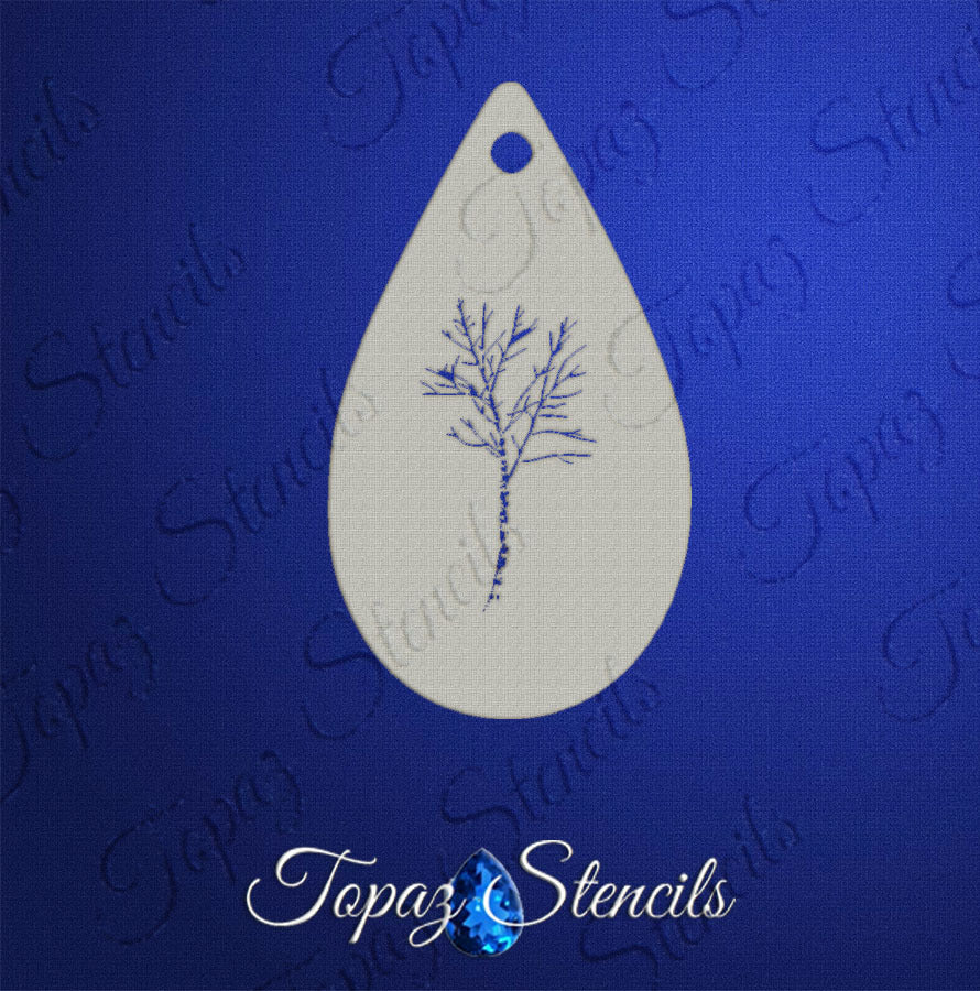 Winter Birch stencil