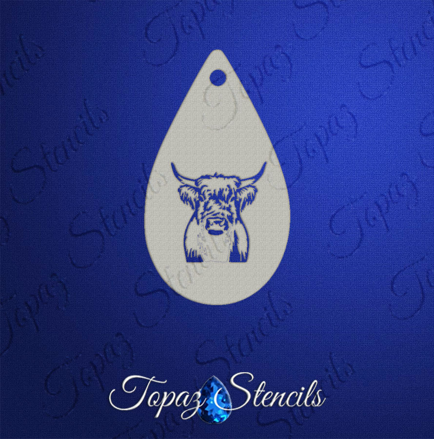 Harold the Cow stencil