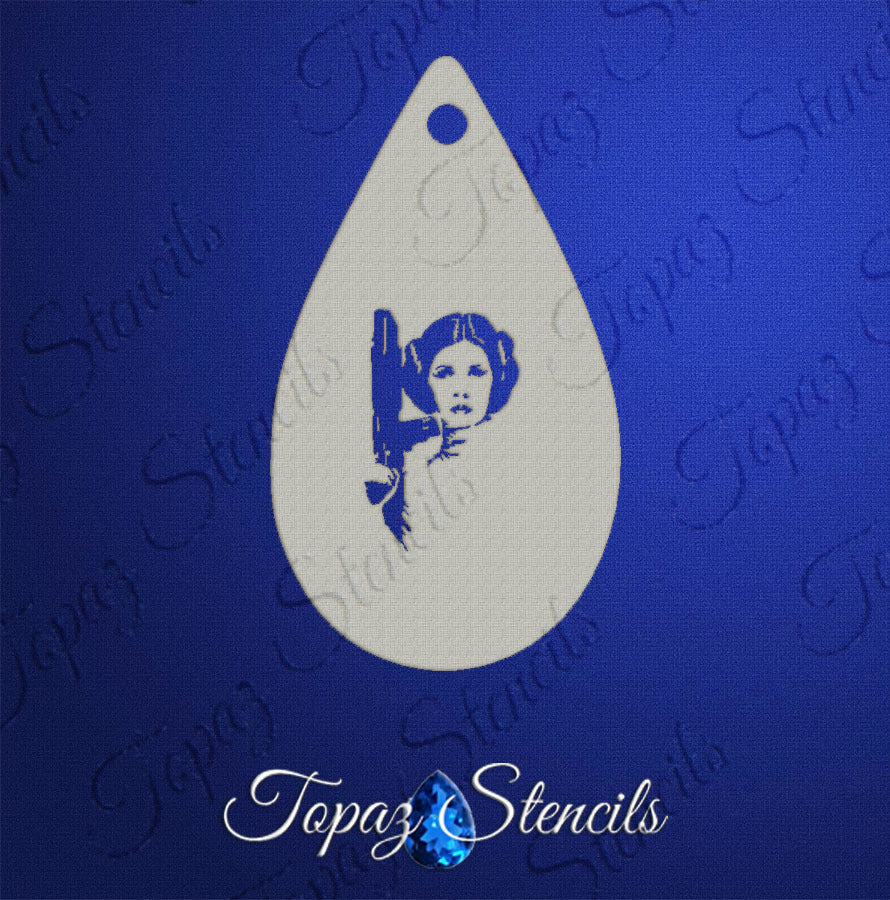 Princess Leia stencil