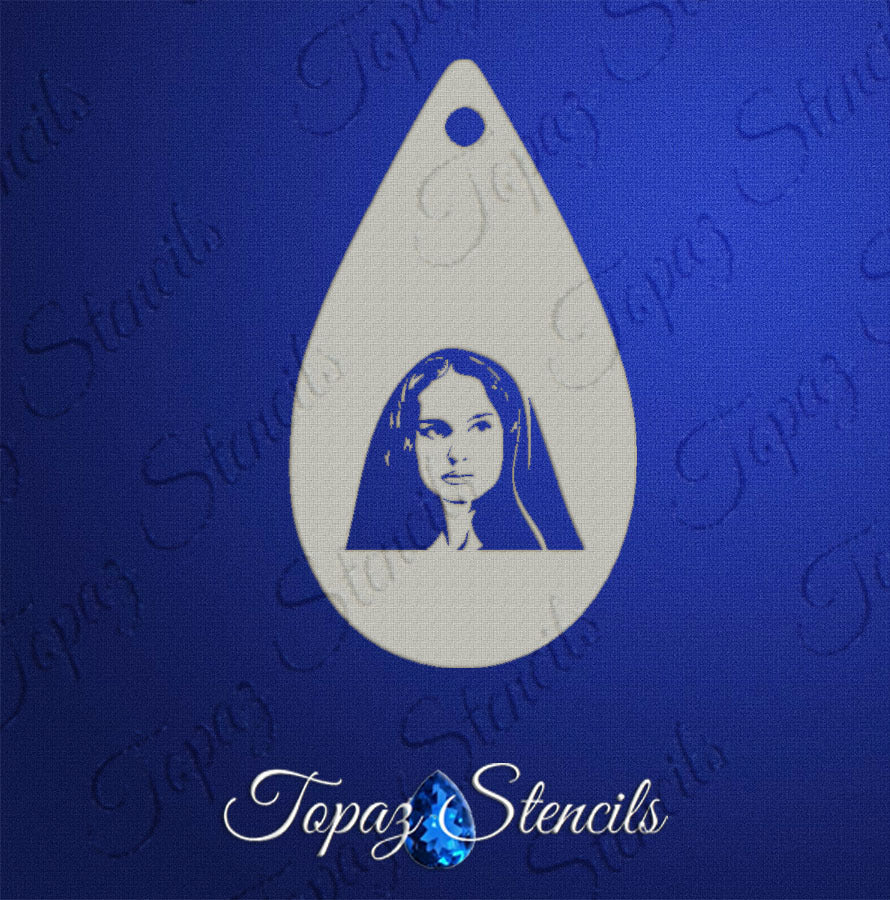 Padme Amidala stencil