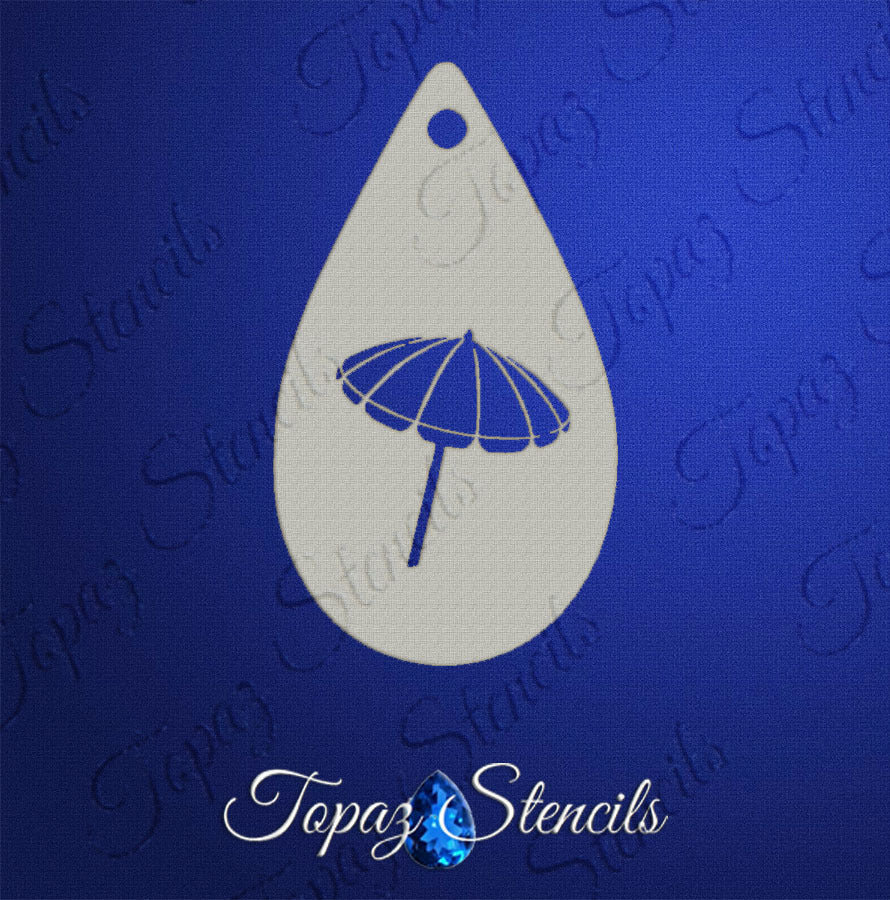 Beach Umbrella stencil