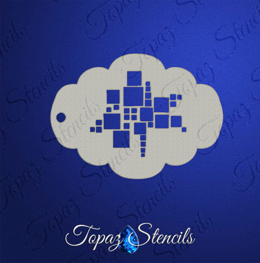 Maria's Squares stencil