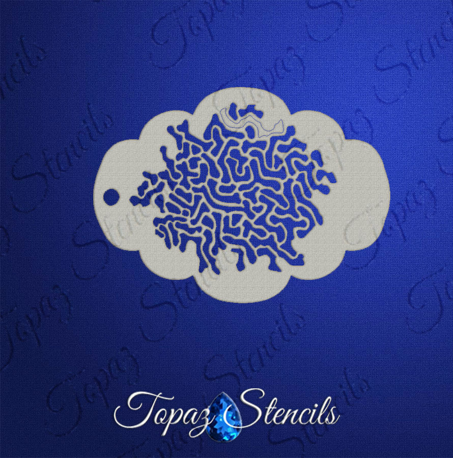 Coral Texture stencil