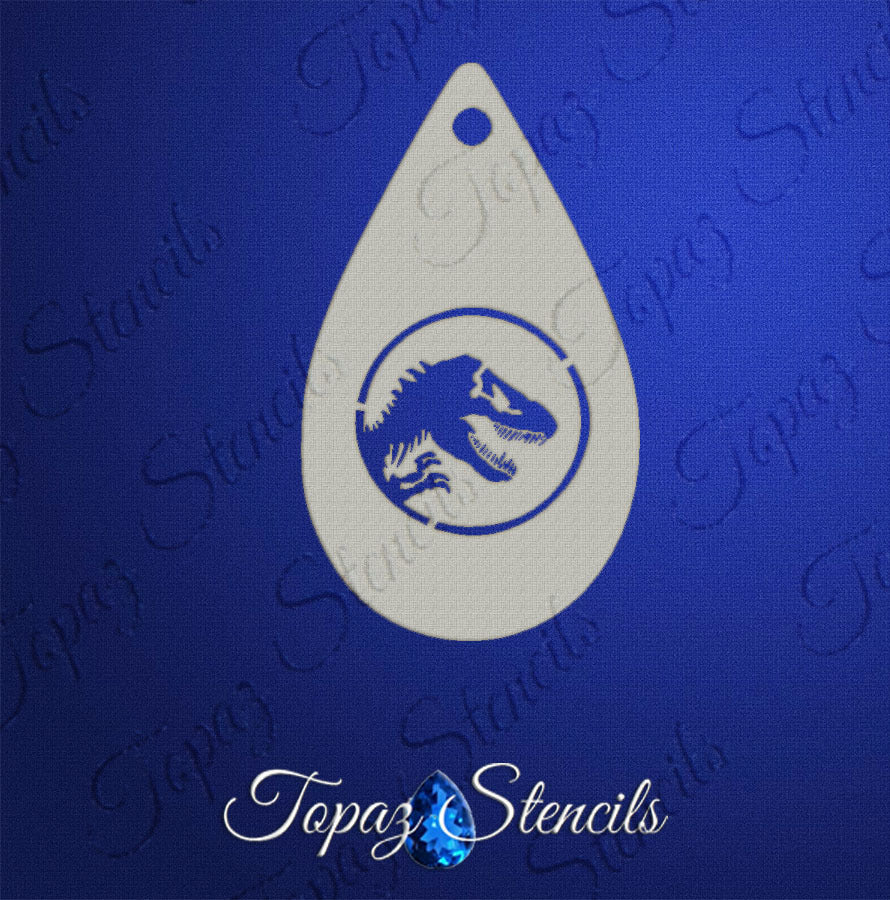 Jurassic World Logo stencil