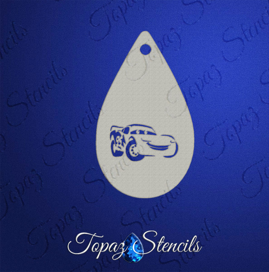 Cars Lightning McQueen stencil