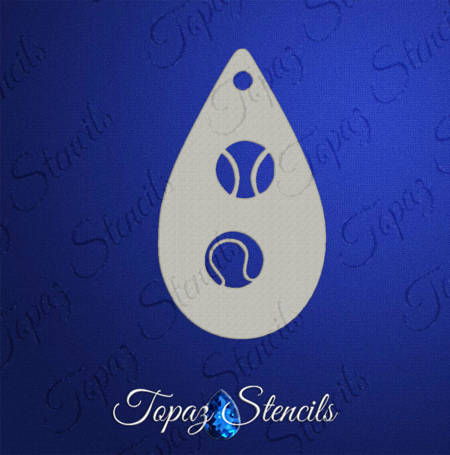 Tennis Balls stencil