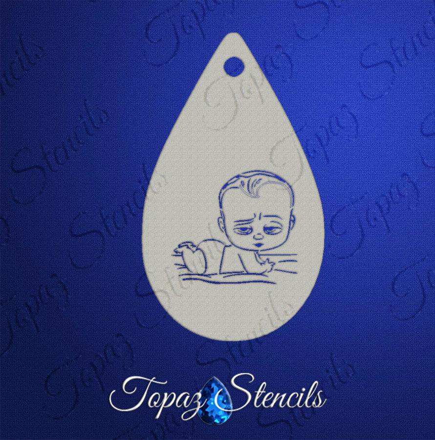 Boss Baby stencil