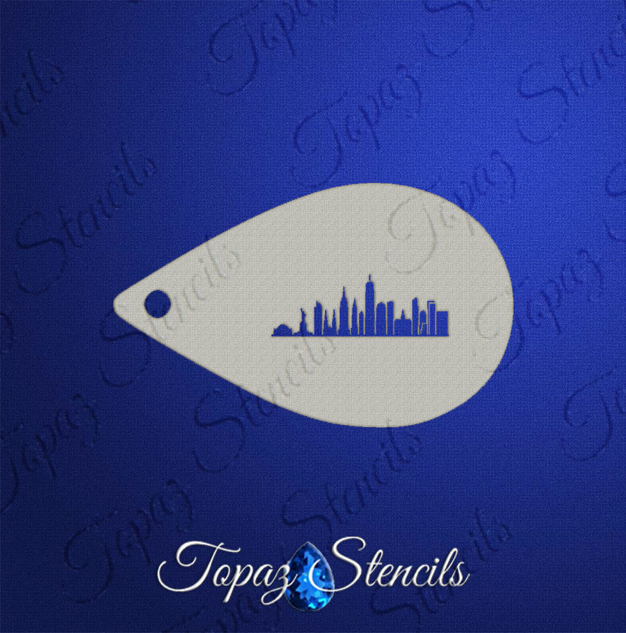 NYC Skyline stencil