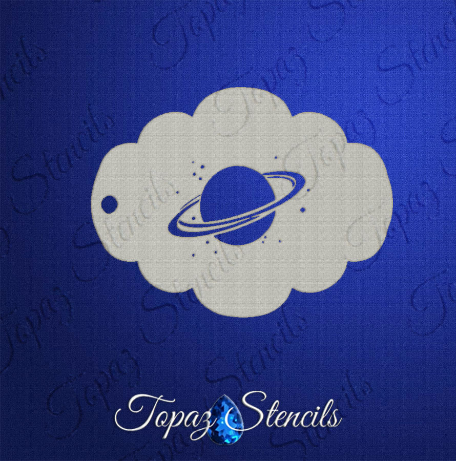 Rings of Saturn stencil