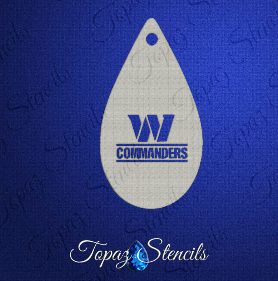 Washington Commanders stencil