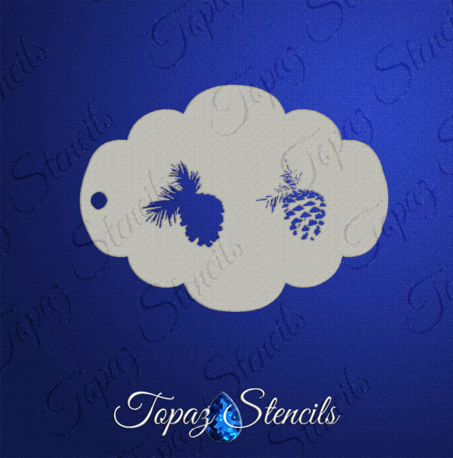 2-step Pinecone stencil