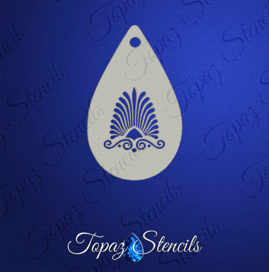 Tiny Art Deco Texture stencil