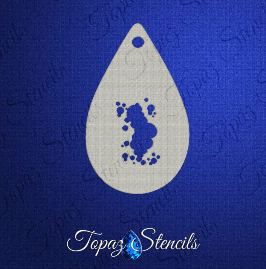 Snow Splat stencil