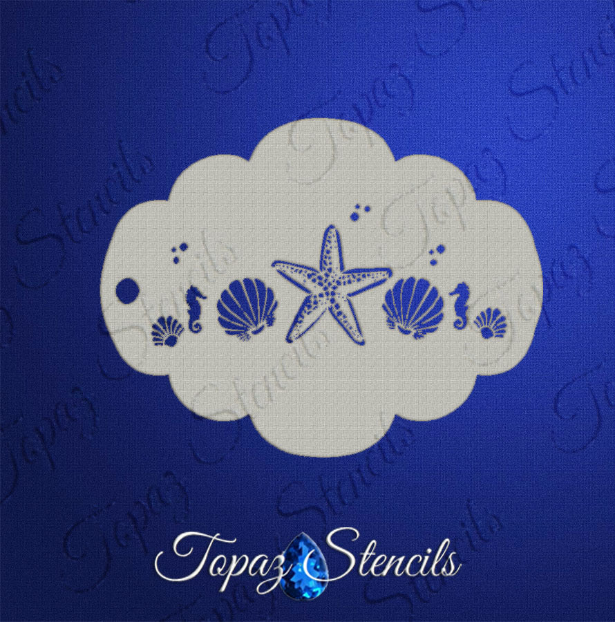 Starfish Crown stencil