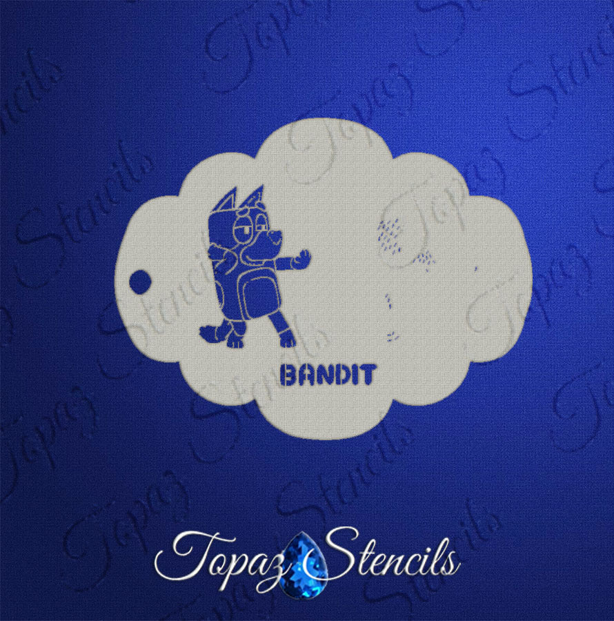 Bluey's Dad stencil