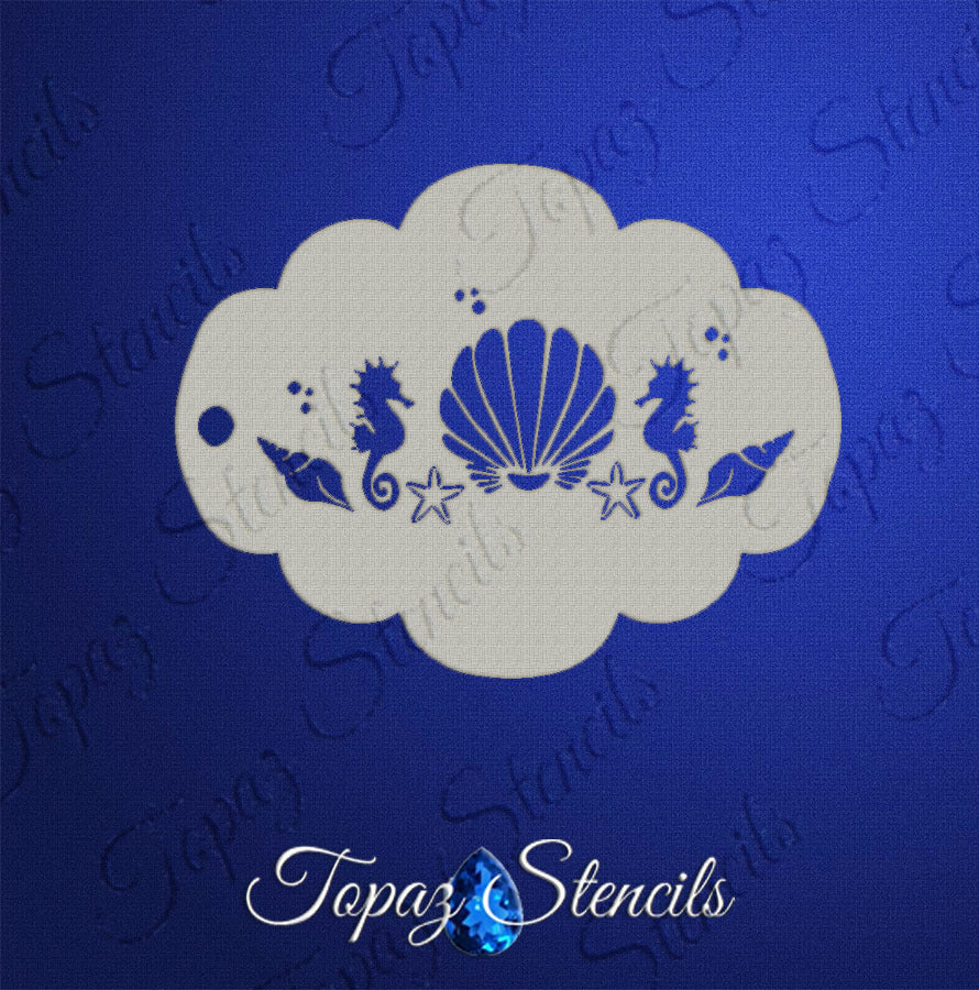 Seashell Crown stencil
