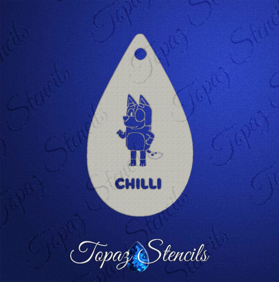 Bluey's Mum stencil