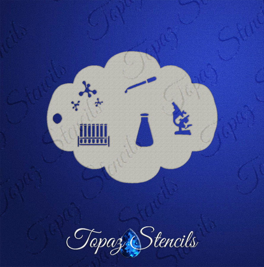 Laboratory Equipment stencil