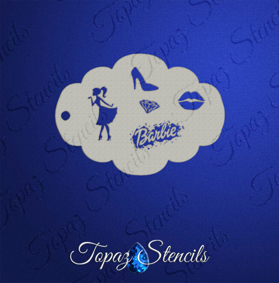 Barbie Elements stencil