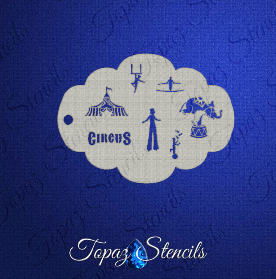 Circus Elements stencil