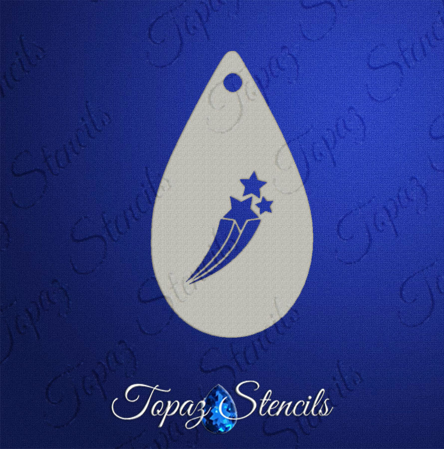 Shooting Stars stencil
