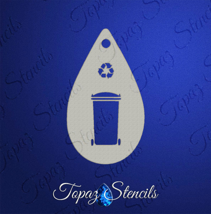 Trash Can stencil