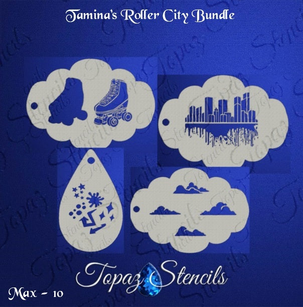 Tamina's Roller City Bundle stencil