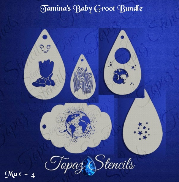 Tamina's Baby Groot Bundle stencil