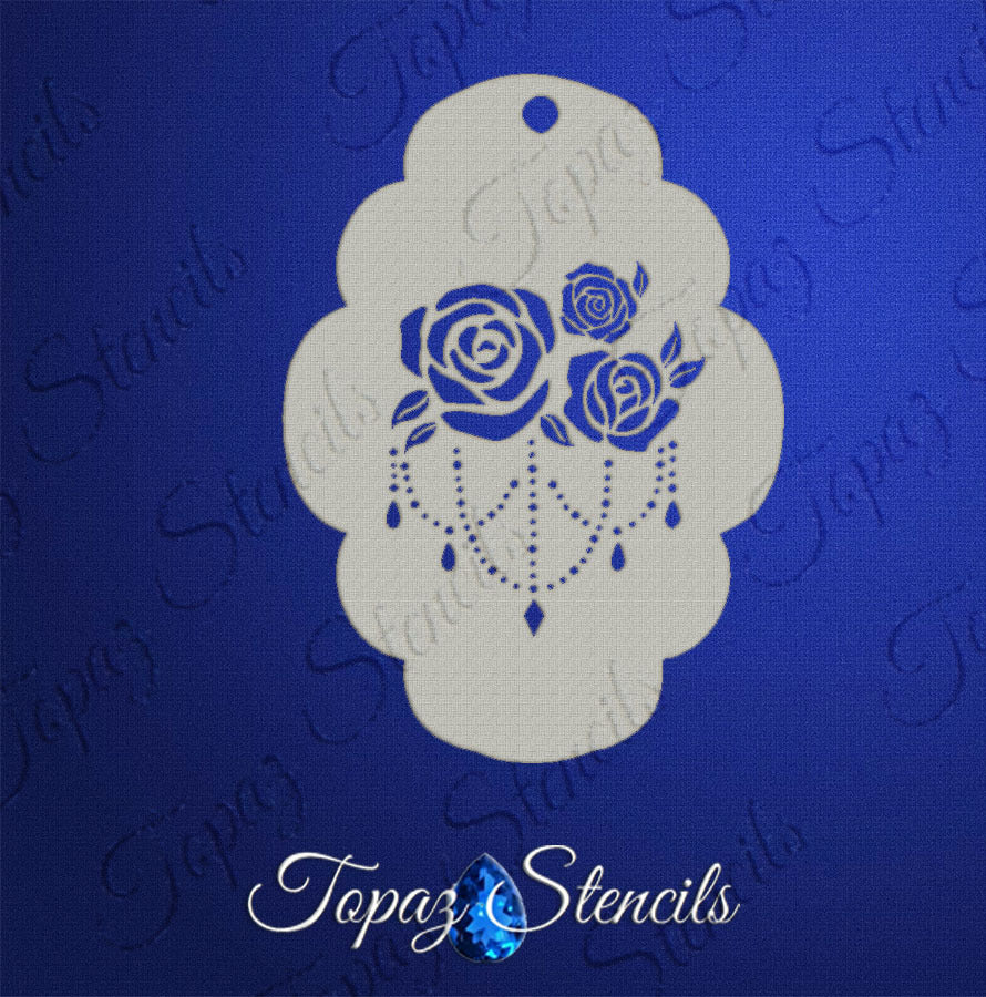 Pamm's Roses stencil