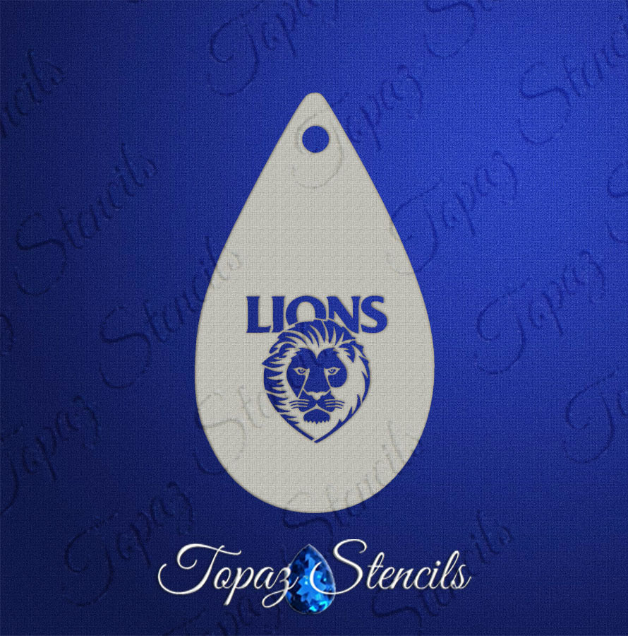 AFL Brisbane Lions stencil