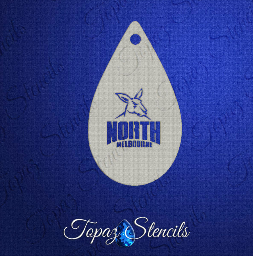 AFL North Melbourne Kangaroos stencil