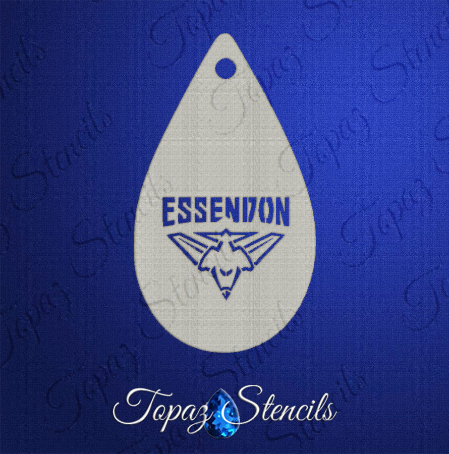 AFL Essendon Bombers stencil