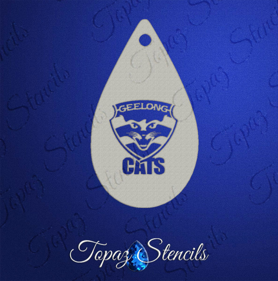 AFL Geelong Cats stencil