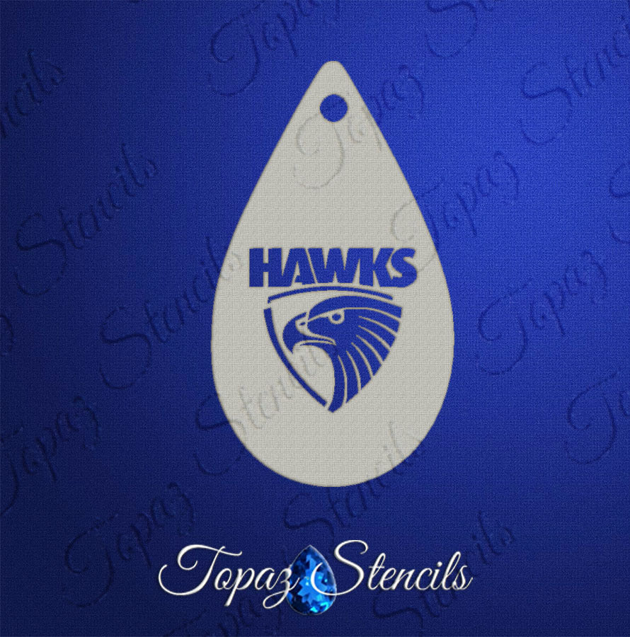 AFL Hawthorne Hawks stencil