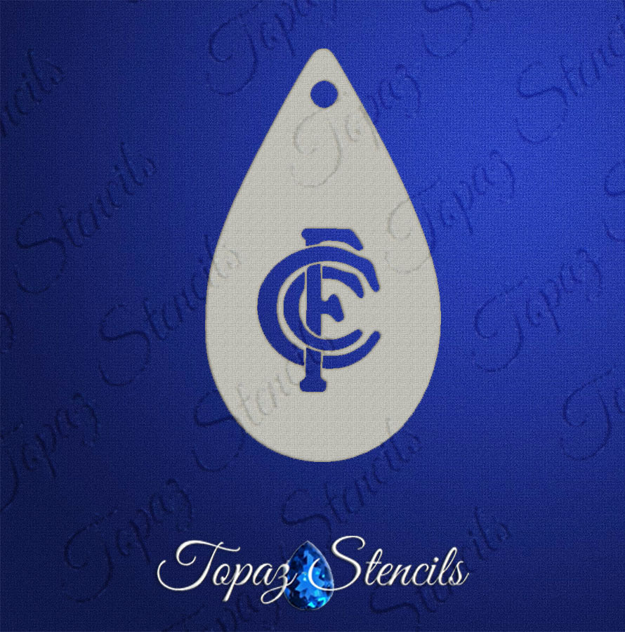 AFL Carlton Blues stencil