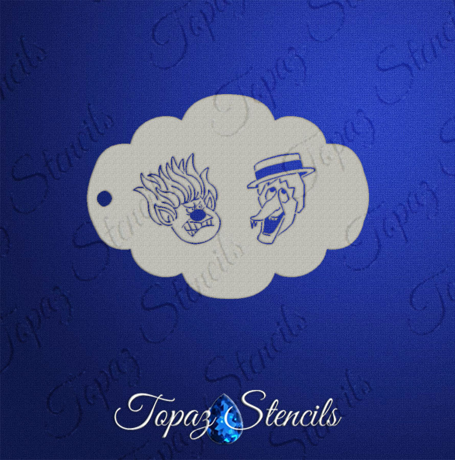Heat and Snow Misers stencil
