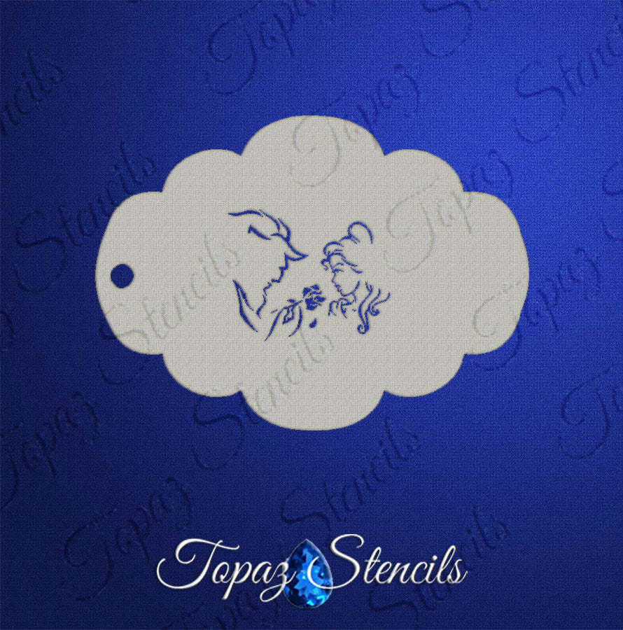 Beauty and the Beast stencil