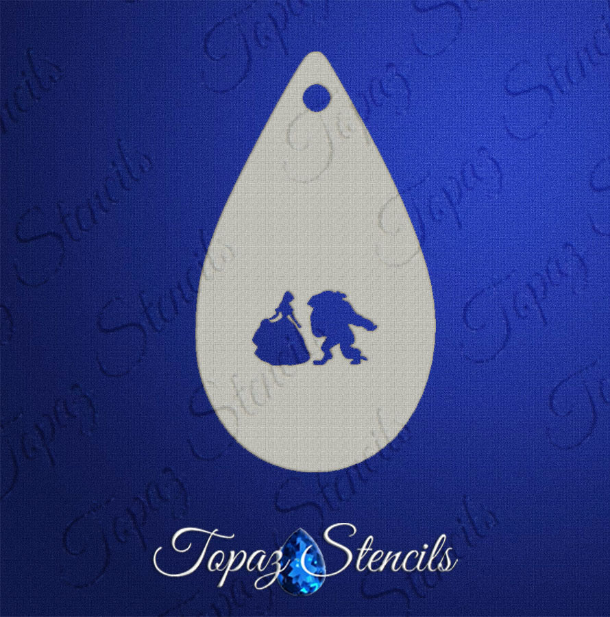 Dance of Beauty and the Beast stencil