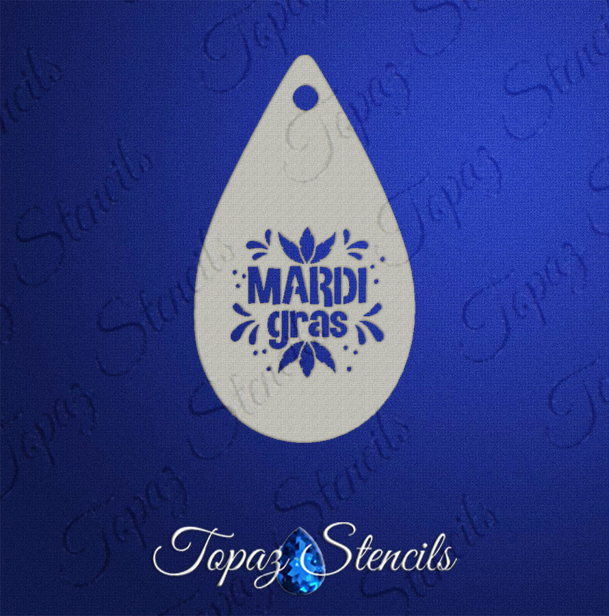 Mardi Gras stencil