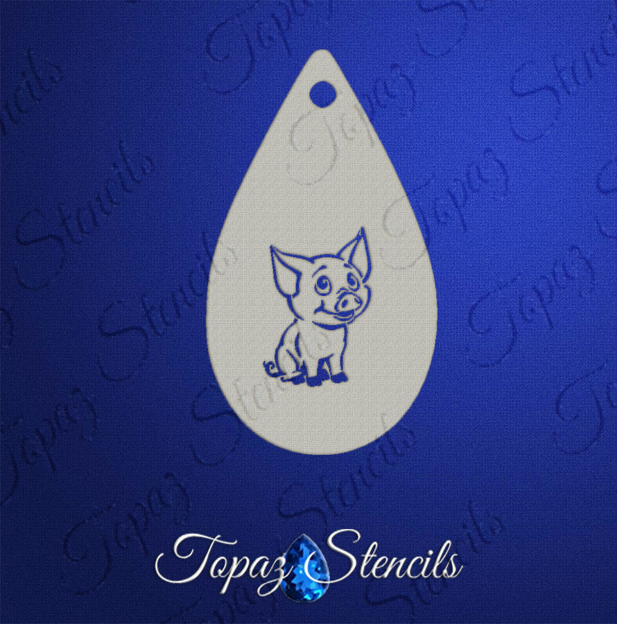Chill Piggy stencil