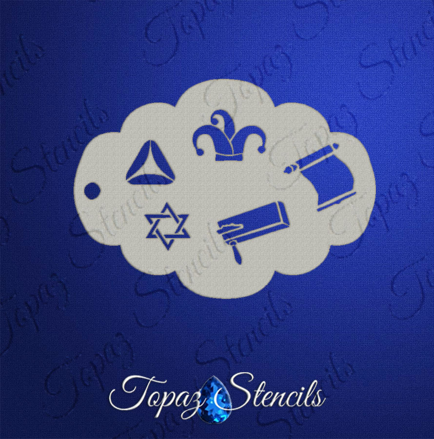 Purim Elements 2 stencil