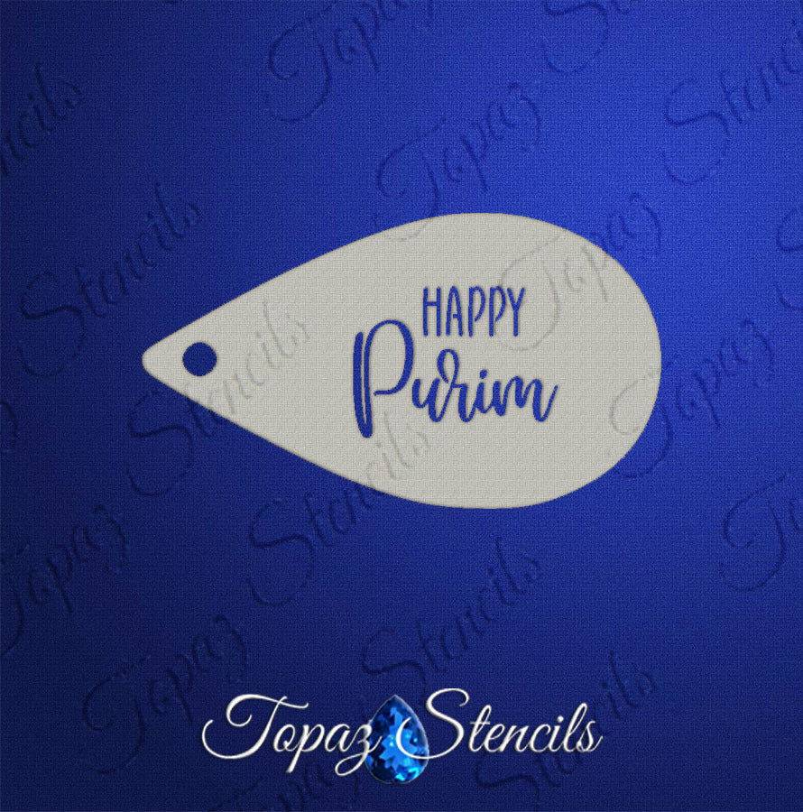 Happy Purim stencil