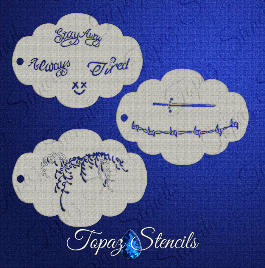 Taylor's Fortnight Elements stencil